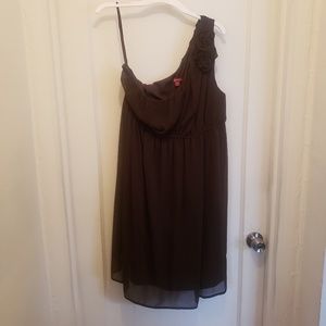 Brown One Shoulder Merona Dress XXL